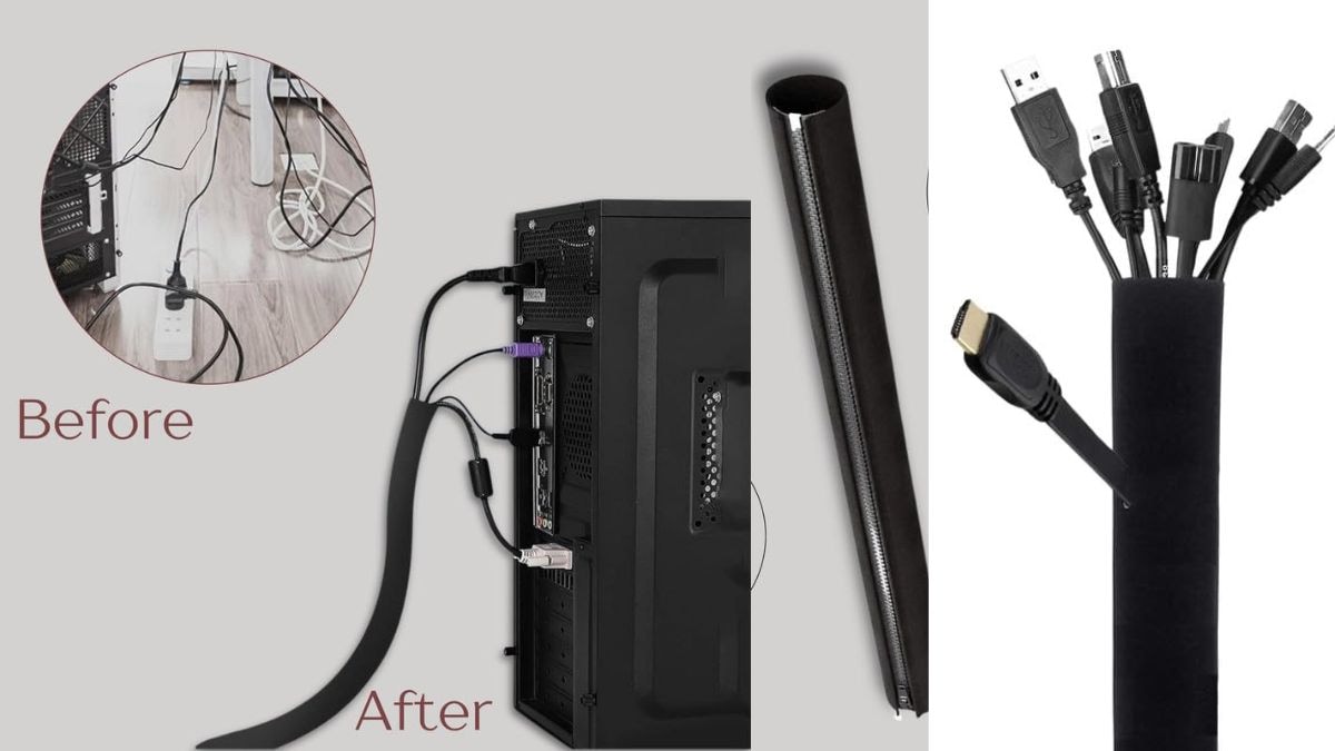 5 Best Cable Sleeves for Desk Setup Under ₹500: Cable sleeves can improve desk aesthetics. 5 Best Cable Sleeves for Desk Setup Under ₹500: Cable sleeves can improve desk aesthetics.