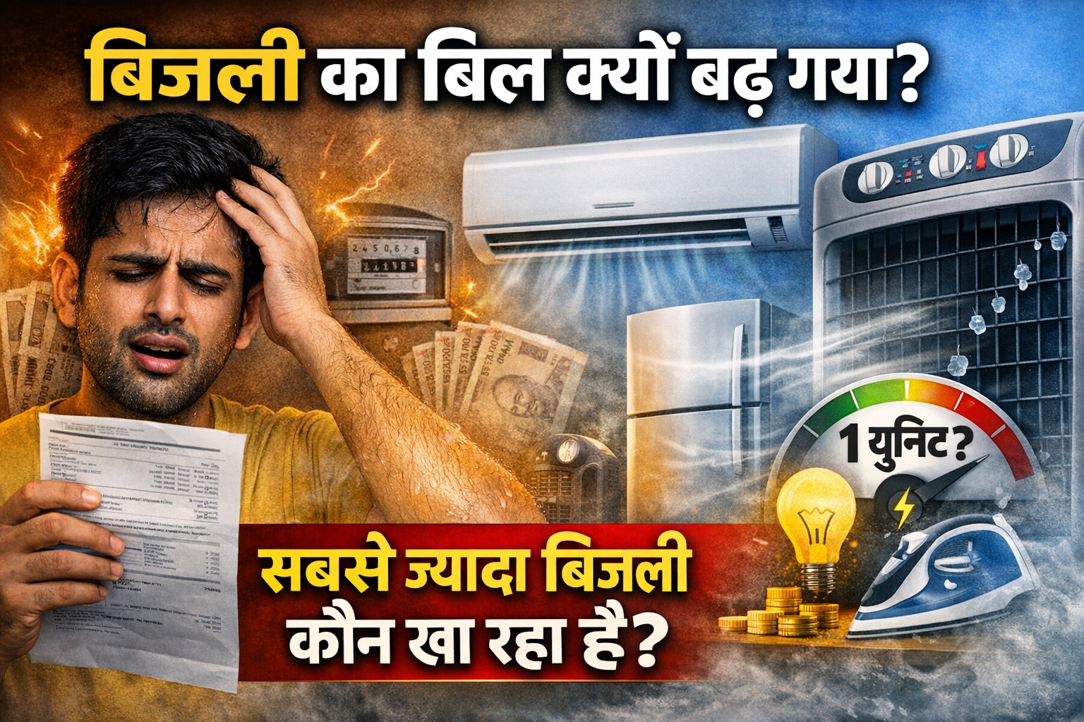पंखा, AC या फ्रिज, कौन सा सामान सबसे ज्यादा बिजली खा रहा है? बिजली बिल कम करने के आसान तरीके
