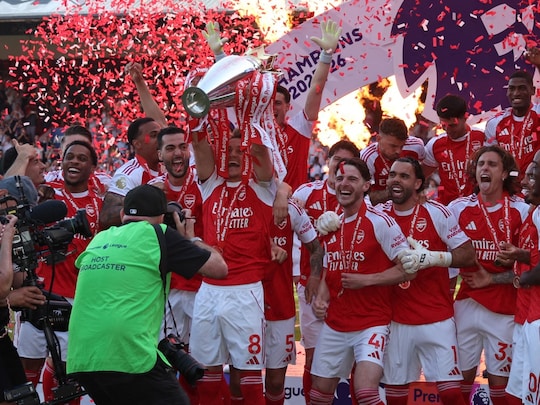 First Pictures: Mikel Arteta And Arsenal Lift Premier League Trophy After 22 Years Of Wait