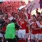 First Pictures: Mikel Arteta And Arsenal Lift Premier League Trophy After 22 Years Of Wait