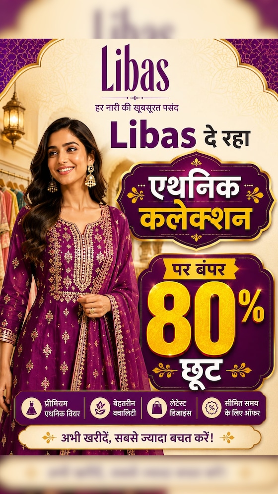 Libas दे रहा एथनिक कलेक्‍शन पर बंपर 80% छूट