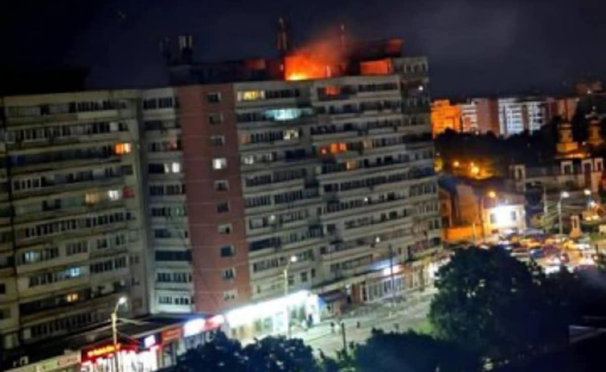 Caught On Camera: Russian Drone Hits Apartment Building In NATO Member Romania