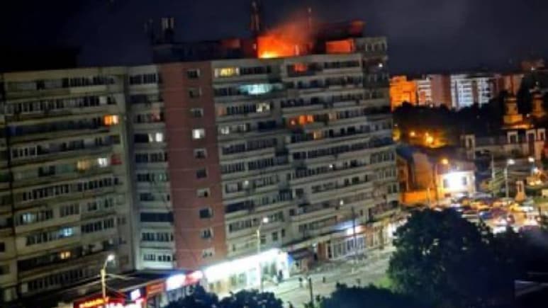 Caught On Camera: Russian Drone Hits Apartment Building In NATO Member Romania