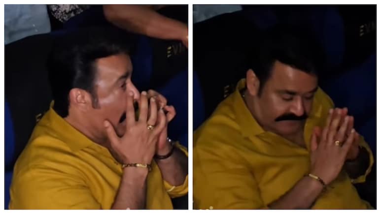 Drishyam 3 Screening: Mohanlal Breaks Down While Watching Movie With Fans, Video Goes Viral &mdash; Watch