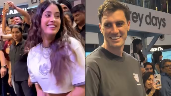 Watch: Janhvi Kapoor's Ball Hit Bystander During Match With Pat Cummins. Actor Apologises