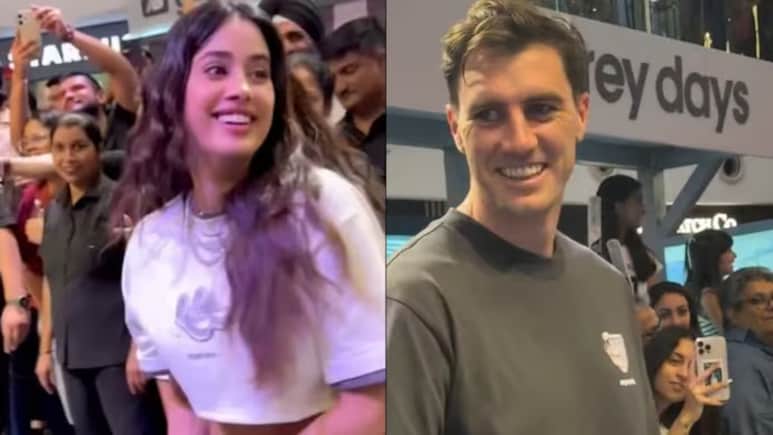 Watch: Janhvi Kapoor's Ball Hit Bystander During Match With Pat Cummins. Actor Apologises