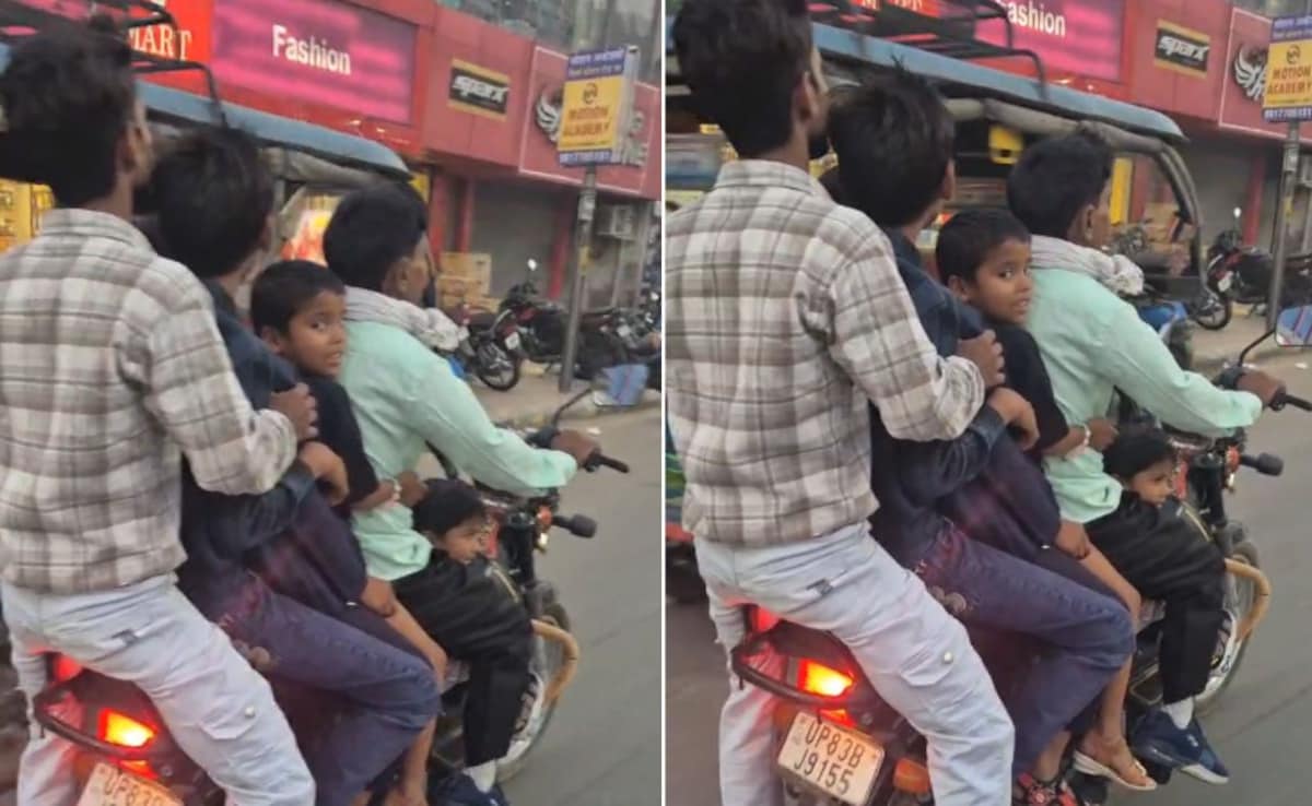 मोपेड पर सवार मिले 6 लोग, पकड़े जाने पर बोला अभी तो तीन कम है, मैं 9 को बैठा कर ले जाता हूं