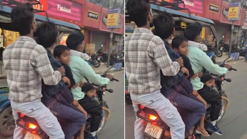 मोपेड पर सवार मिले 6 लोग, पकड़े जाने पर बोला अभी तो तीन कम है, मैं 9 को बैठा कर ले जाता हूं