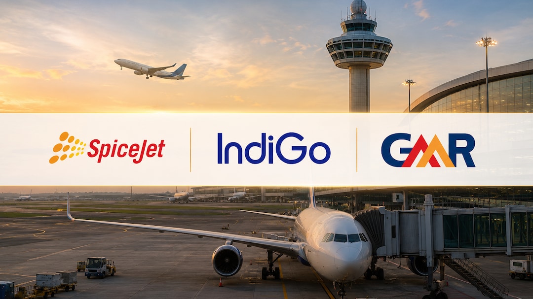 Aviation Stocks Sink: IndiGo, SpiceJet, GMR Drop 4% As PM Modi Urges To Avoid Foreign Travel