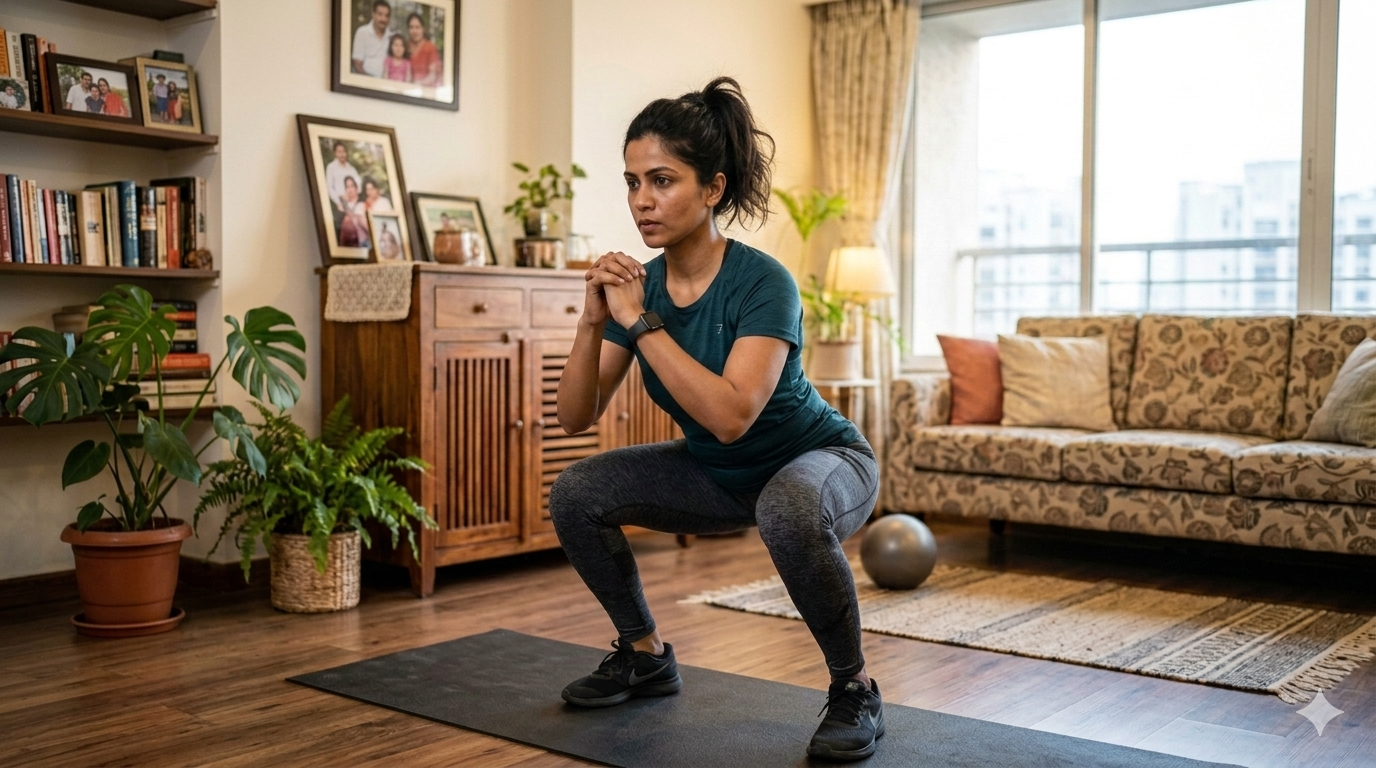 To build stronger legs, include exercises like squats, lunges, calf raises and deadlifts