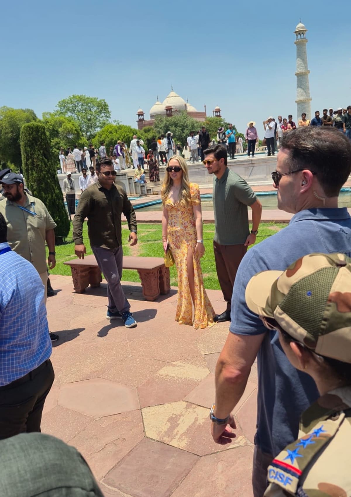 tiffany trump visited taj mahal agra with husband tiffany trump visited taj mahal agra with husband