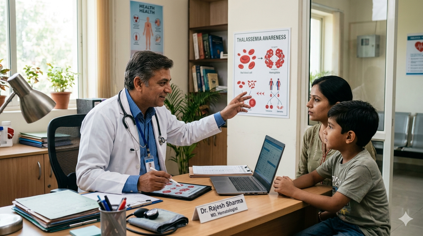 Managing a child with thalassemia major involves lifelong transfusions every few weeks