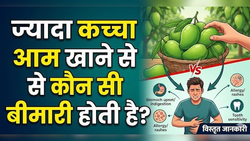 कच्चा आम खाते ही हो जाते हैं रैशेज? जानें इसकी वजह और उपाय!