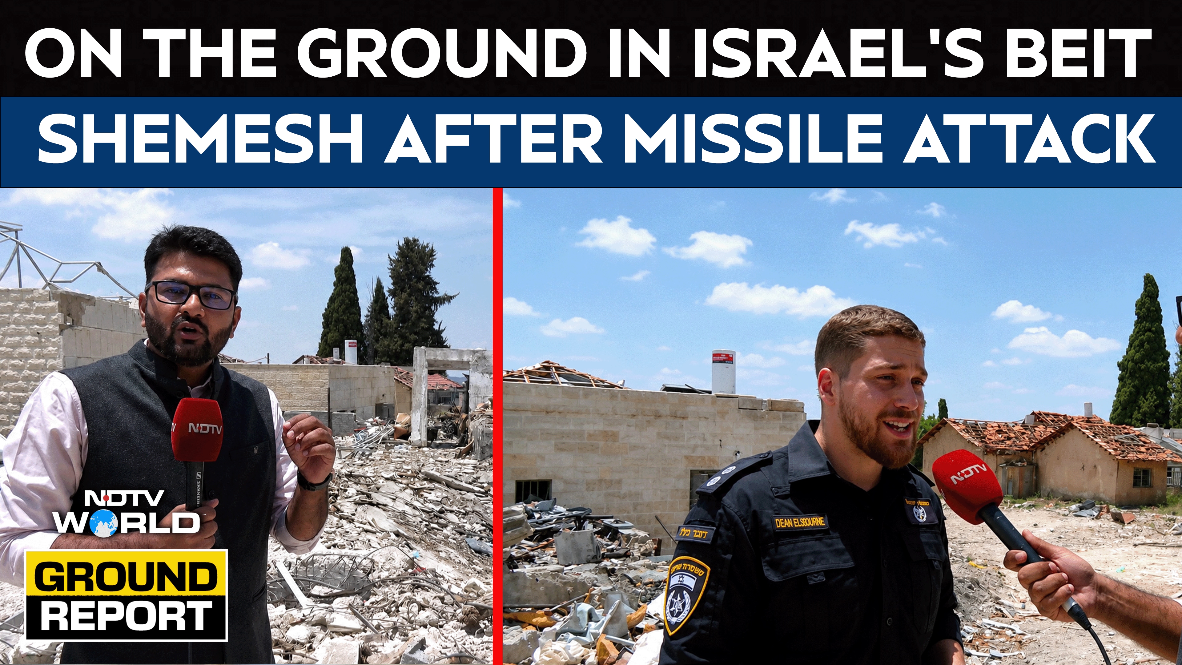 Israel War | NDTV Reports From Iranian Missile Impact Site In Israel