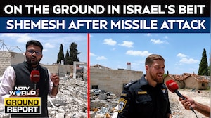 Israel War | NDTV Reports From Iranian Missile Impact Site In Israel