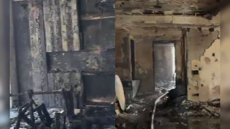 Charred Bodies, Debris: Video Shows Grim Aftermath Of Delhi Building Fire