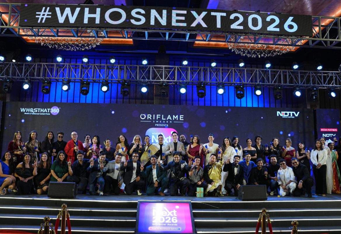 WhosNext2026 अवार्ड्स' में किरण दत्ता बने बेस्ट यूट्यूबर, आरजे प्रवीण को 'डिजिटल क्रिएटर ऑफ द ईयर' का खिताब