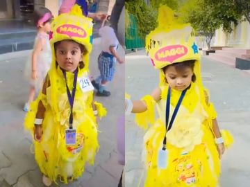 Little Girl's Maggi Costume Goes Viral, Internet Praises Parents' Creativity