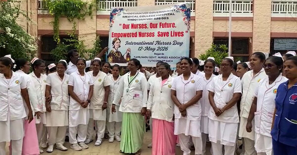 International Nurses Day Observed At Thoothukudi Medical College With Awareness Rally