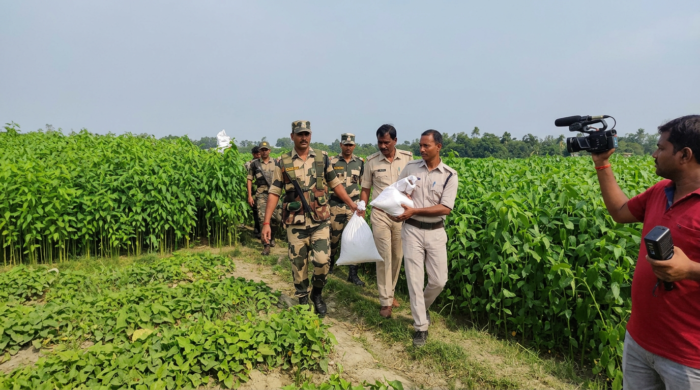 TMC नेता के खेत से निकला 'खजाना', बोरियां भर-भरकर पुलिस ने किया जब्त
