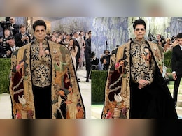 Karan Johar Debuts Raja Ravi Varma-Inspired Look At Met Gala In Manish Malhotra Stunner
