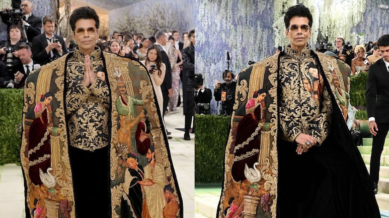 Karan Johar Debuts Raja Ravi Varma-Inspired Look At Met Gala In Manish Malhotra Stunner