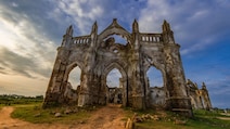 This Abandoned Church In Karnataka Stays Submerged Underwater During Monsoon