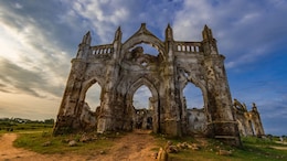 This Abandoned Church In Karnataka Stays Submerged Underwater During Monsoon And Looks 'Haunted'