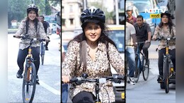 ​Amruta Fadnavis: अमृता फडणवीस दिसल्या सायकल चालवताना, घेतला मोठा निर्णय,  पाहा Video