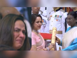 Watch: Ahana Deol Breaks Down As Hema Malini Accepts Dharmendra's Padma Vibhushan