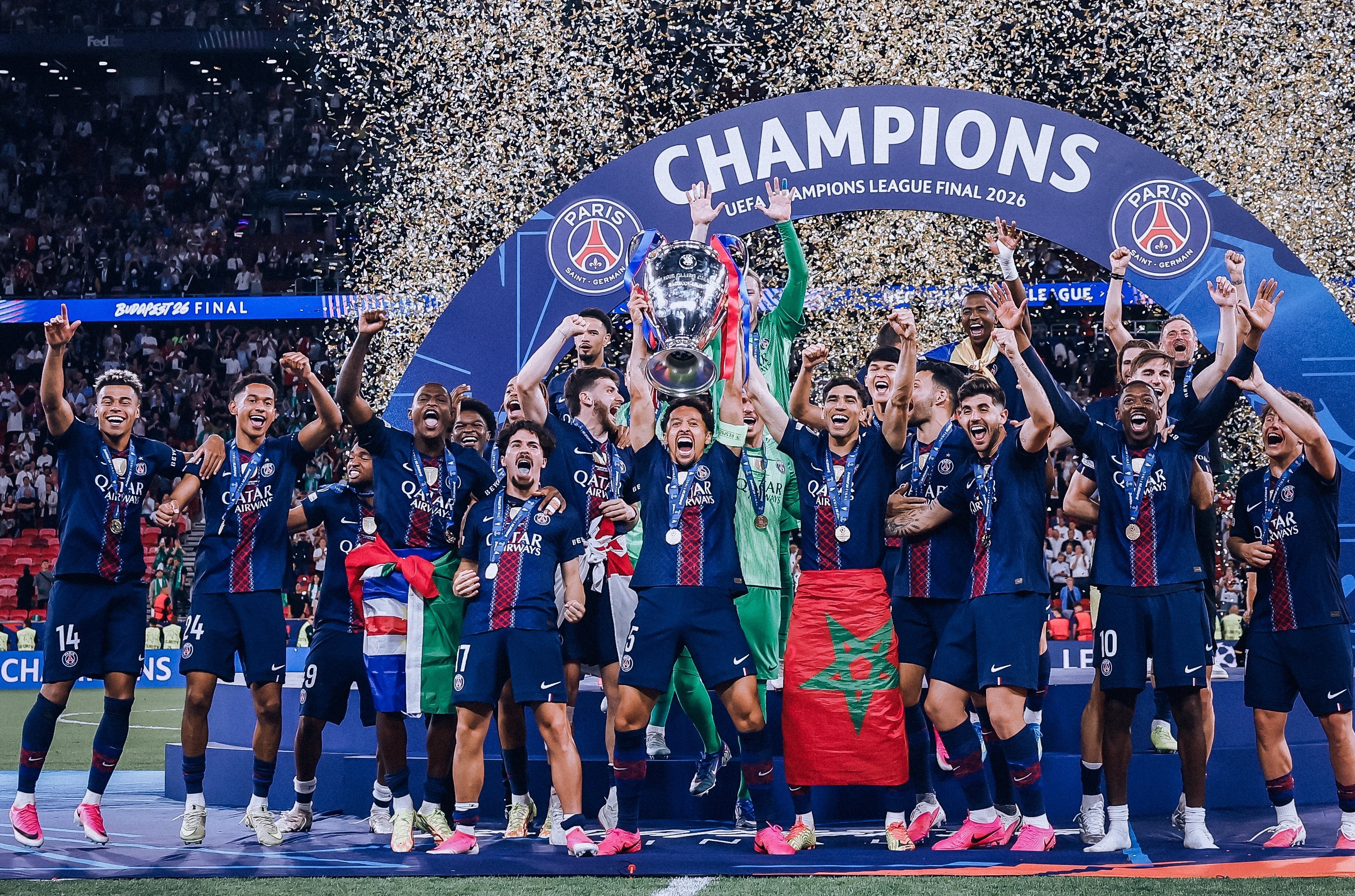 French Capital Hosts Paris Saint-Germain Parade After Clashes