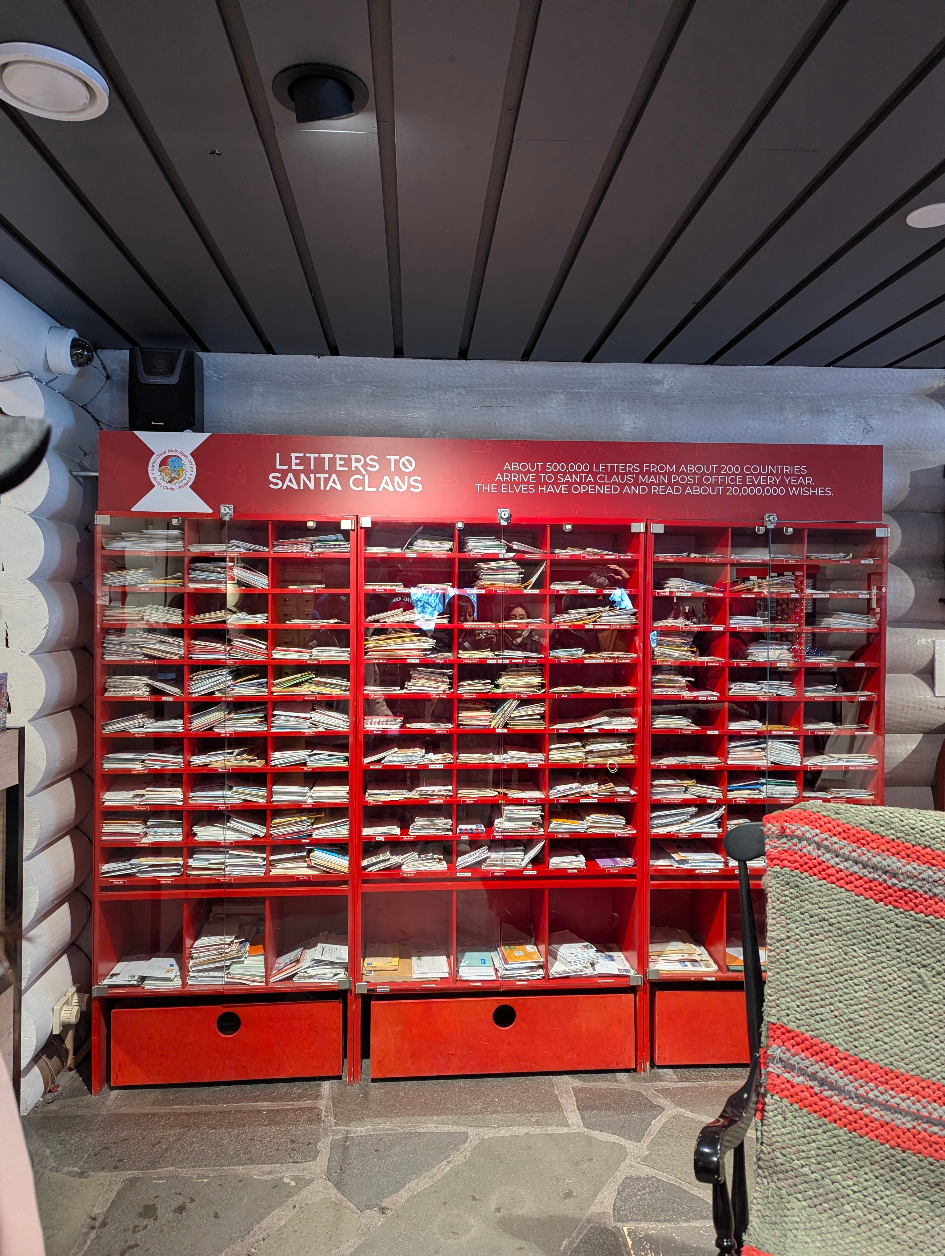 The Santa Claus post office gets half a million letters every year. Photo: Author