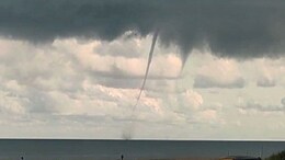 Watch: Rare Waterspout Forms Off Odisha's Puri Coast, Stuns Tourists