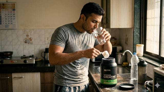Creatine is a naturally occurring compound found in muscles and certain foods like meat and fish