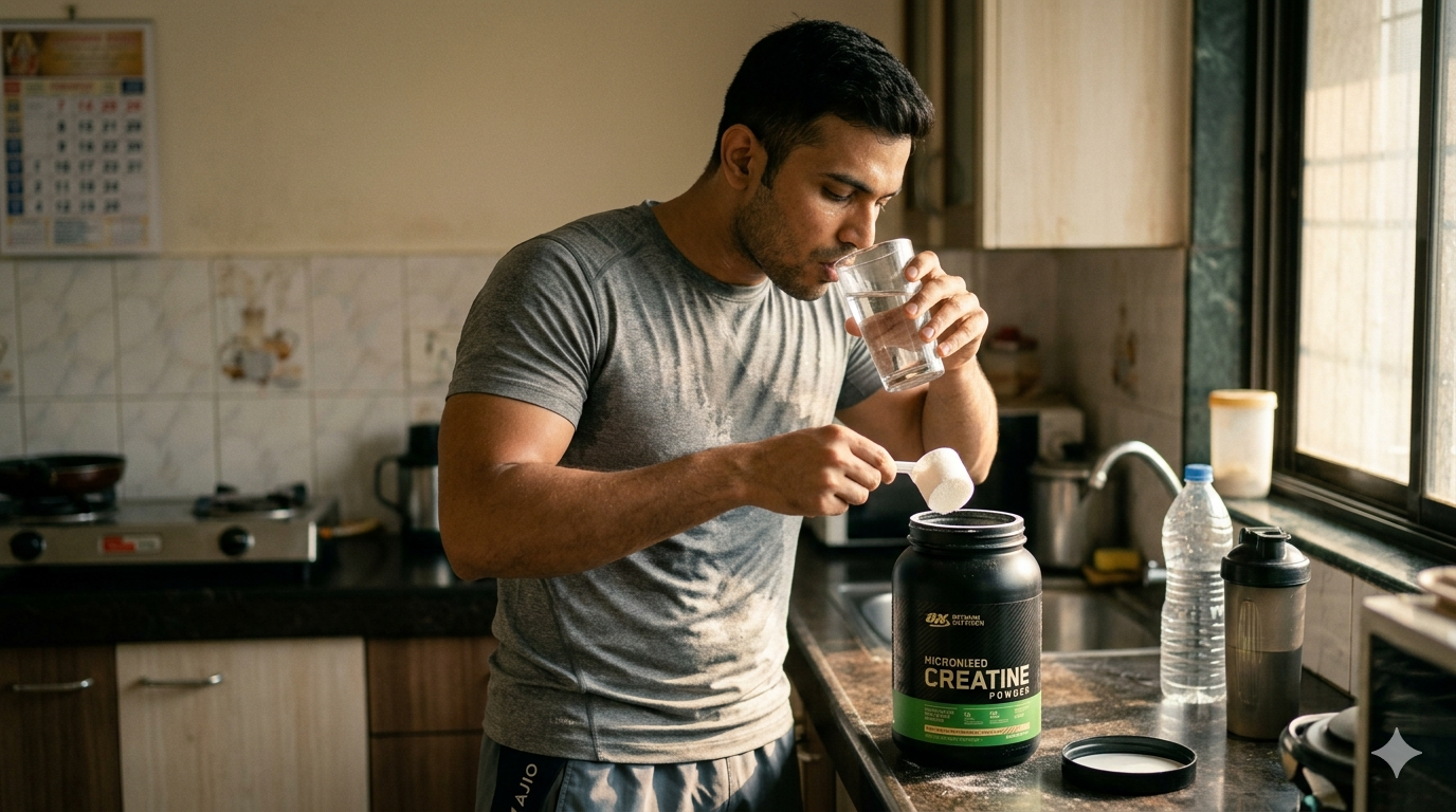 Creatine is a naturally occurring compound found in muscles and certain foods like meat and fish