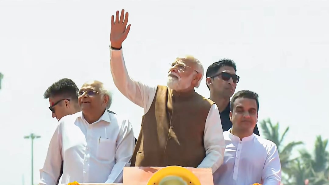Somnath Amrut Mahotsav: PM Modi Holds Roadshow In Gujarat's Somnath