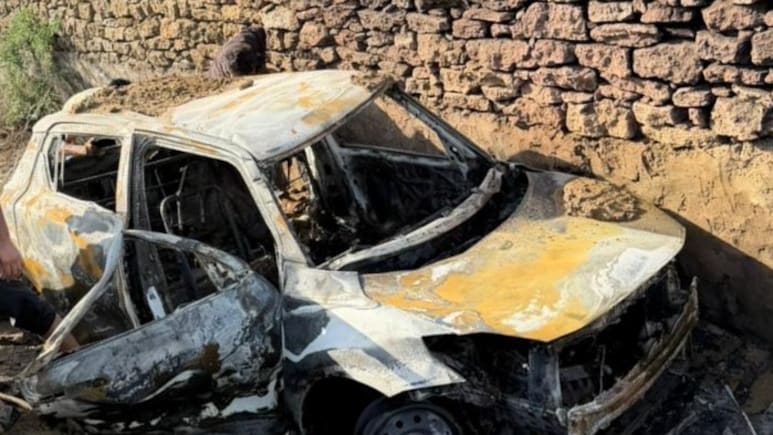 Man, Daughter Die After Getting Locked In Burning Car In Gujarat