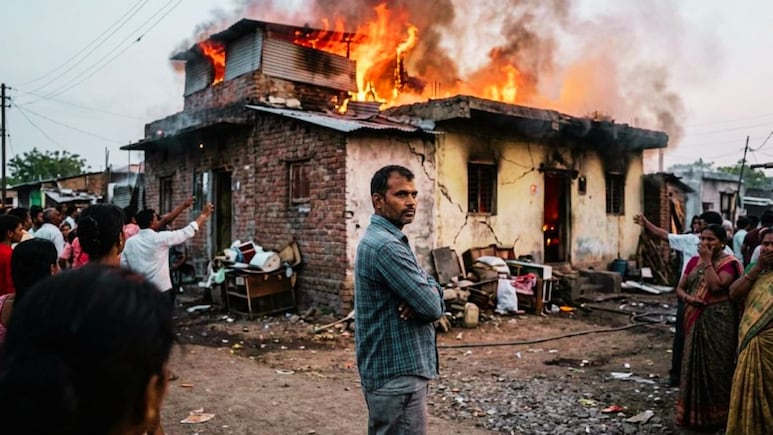 Pune News : 9 वर्षांची लेक रक्तबंबाळ अवस्थेत विव्हळत होती, बापाने राहतं घर दिलं पेटवून; जन्मदाता का झाला वैरी?