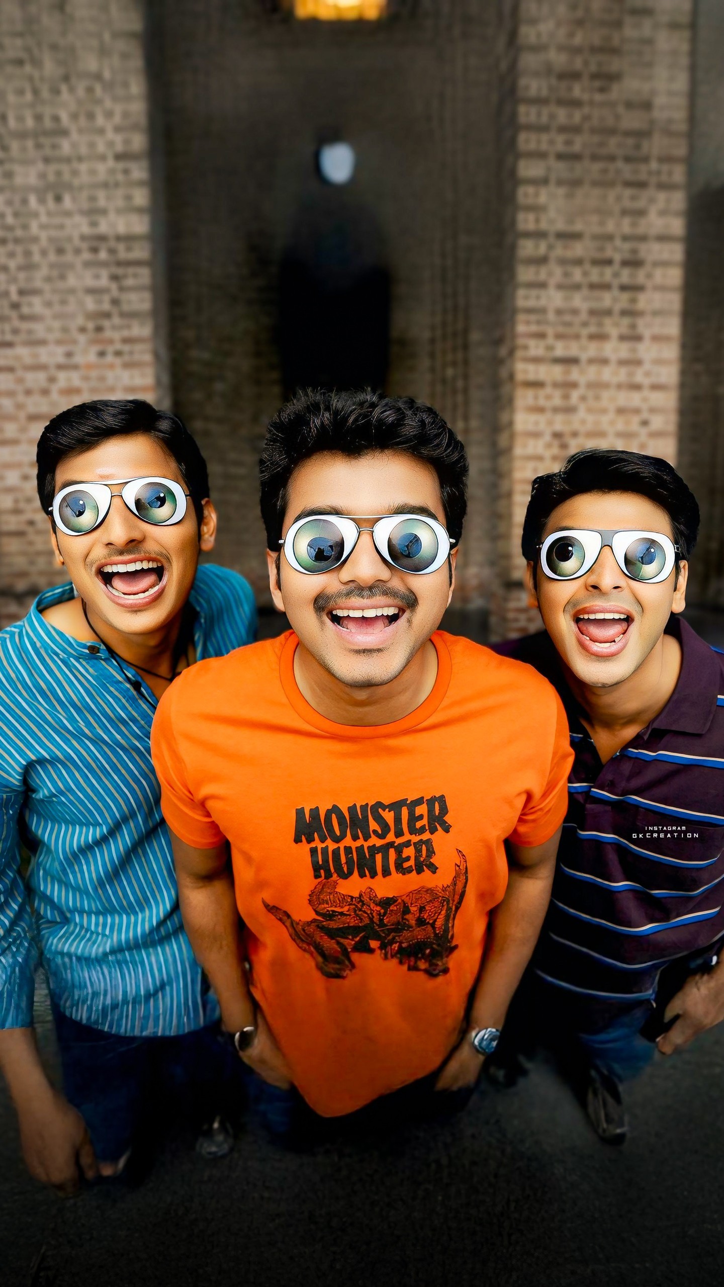 Thalapathy Vijay, Sevalkodi Senthil and Venkat Ramakrishnan in Nanban
