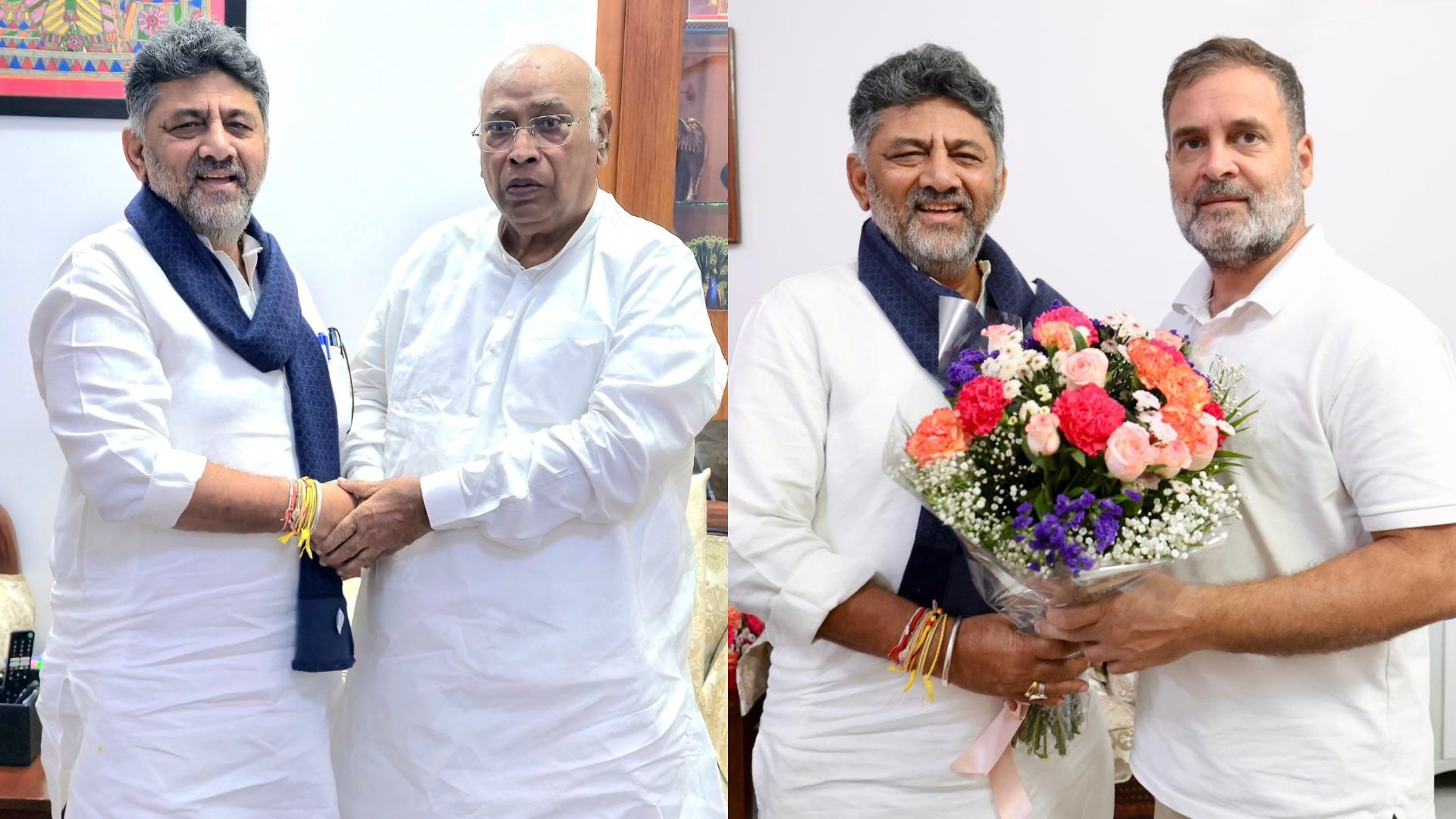 Live: DK Shivakumar Meets Rahul Gandhi, Mallikarjun Kharge In Delhi