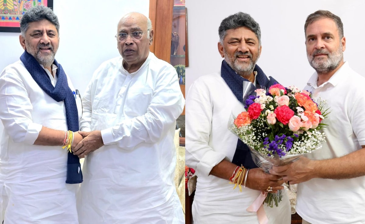 Karnataka Politics Live Updates: DK Shivakumar Meets Rahul Gandhi, Mallikarjun Kharge In Delhi