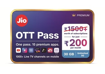 Jio OTT Pass: জিওর বড় ঘোষণা, 200 টাকার রিচার্জে দেখা যাবে 15টি OTT অ্যাপ ও 1000+ লাইভ টিভি চ্যানেল