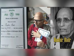 मशहूर शायर बशीर बद्र नहीं रहे: जब 46 साल बाद मिली PhD की ड&zwj;िग्री, तो भावुक होकर सीने से लगा लिया था