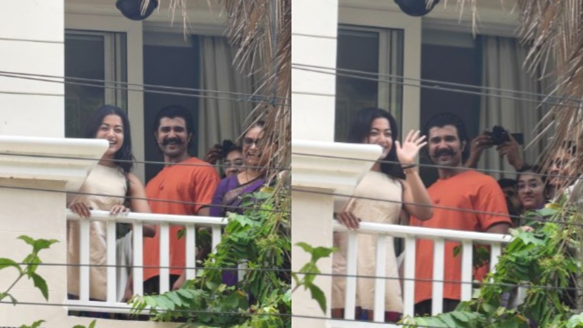 Vijay, With Rashmika By His Side, Greets Fans Outside Home On His Birthday