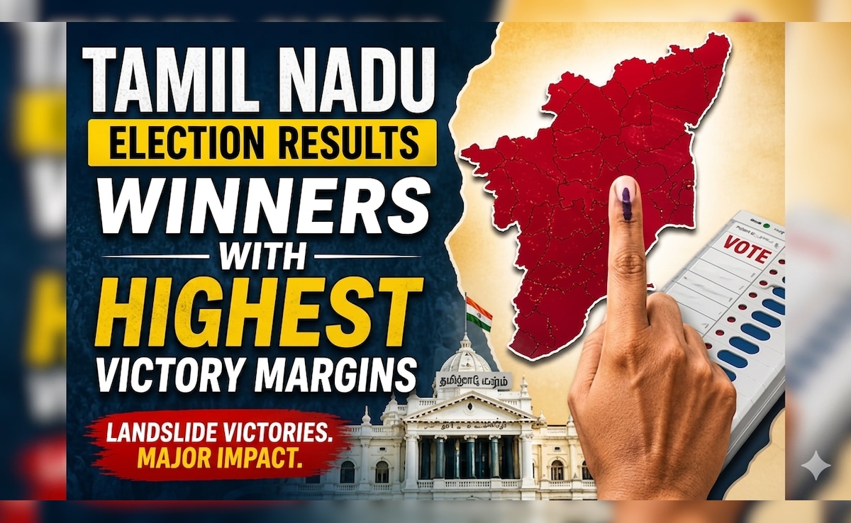 Tamil Nadu's Highest, Lowest Winning Margins: One Vote To 98,000 — Most Dramatic Results In TVK Vs DMK Vs AIADMK Contest