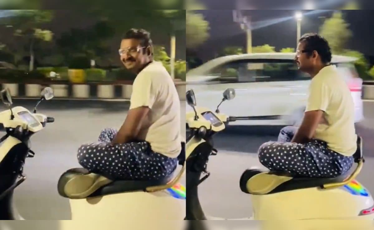 लखनऊ में खतरनाक स्टंट, चलती स्कूटी पर हाथ-पैर मोड़कर बैठा युवक, वीडियो वायरल