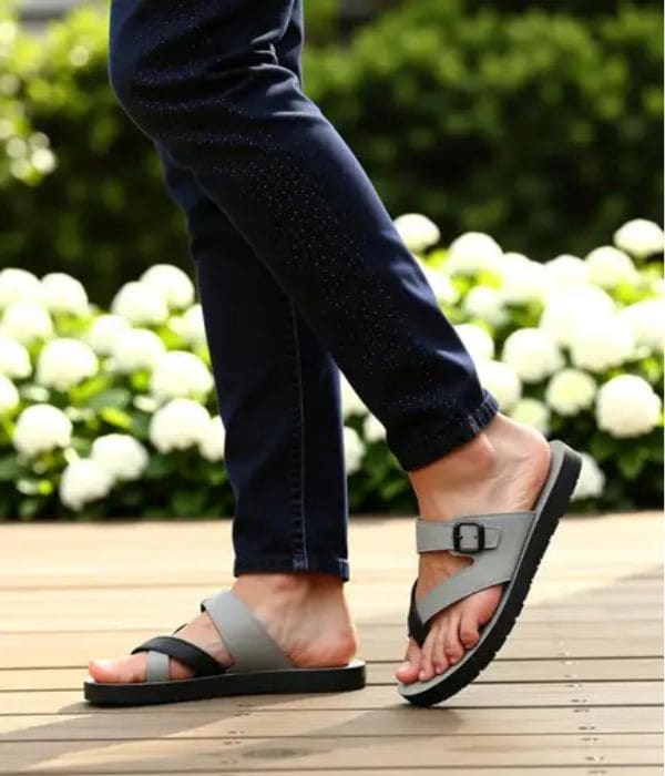 Click To Buy AROTEK Men Grey Sandals