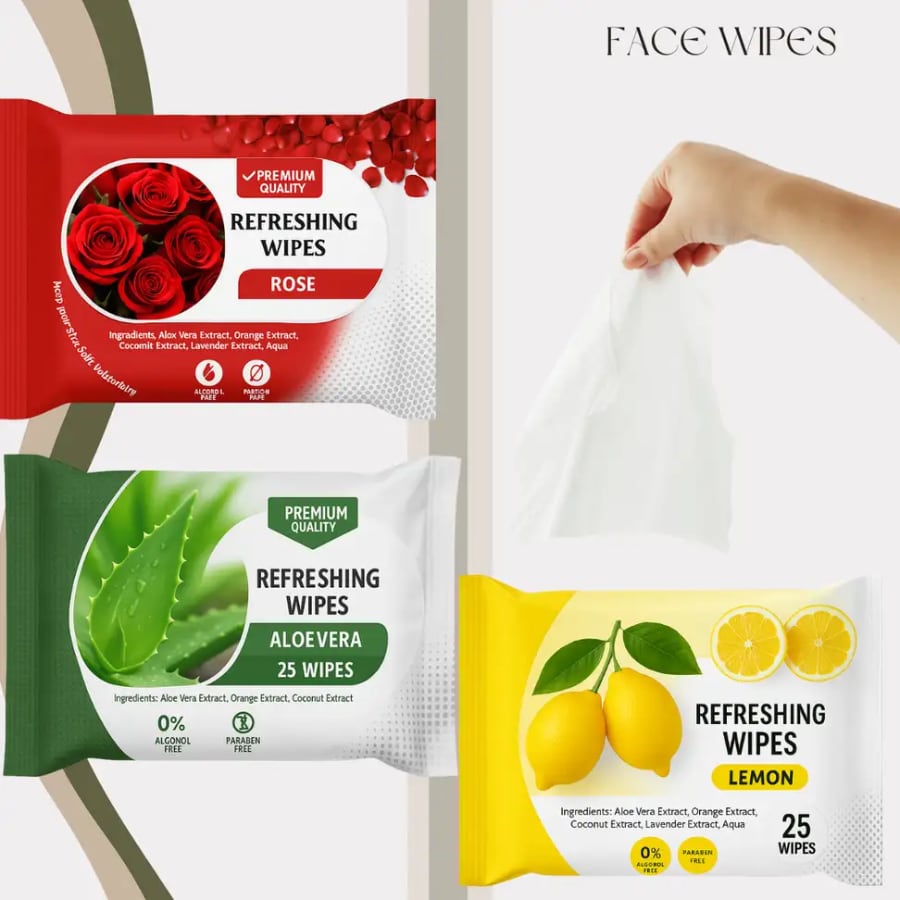 Click to buy Shakalyaveda Rose & Aloe Vera Face Wipes