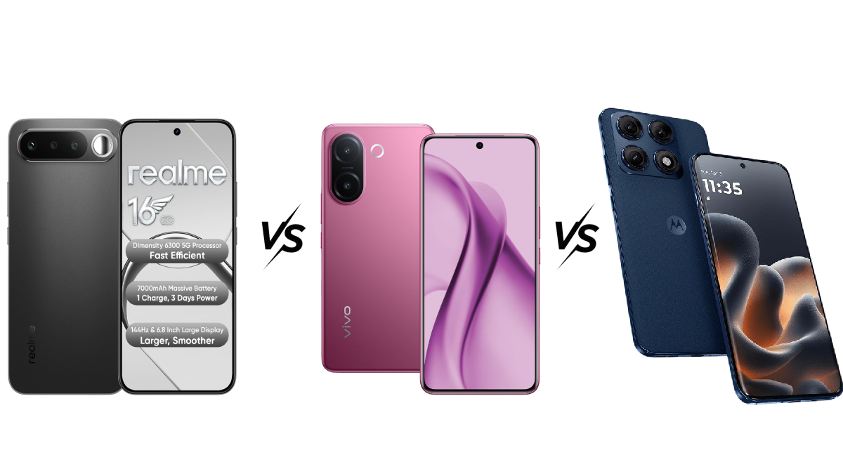 Realme 16 5G vs Vivo V60e vs Motorola Edge 70 Pro, जानें कौन सा फोन है दमदार