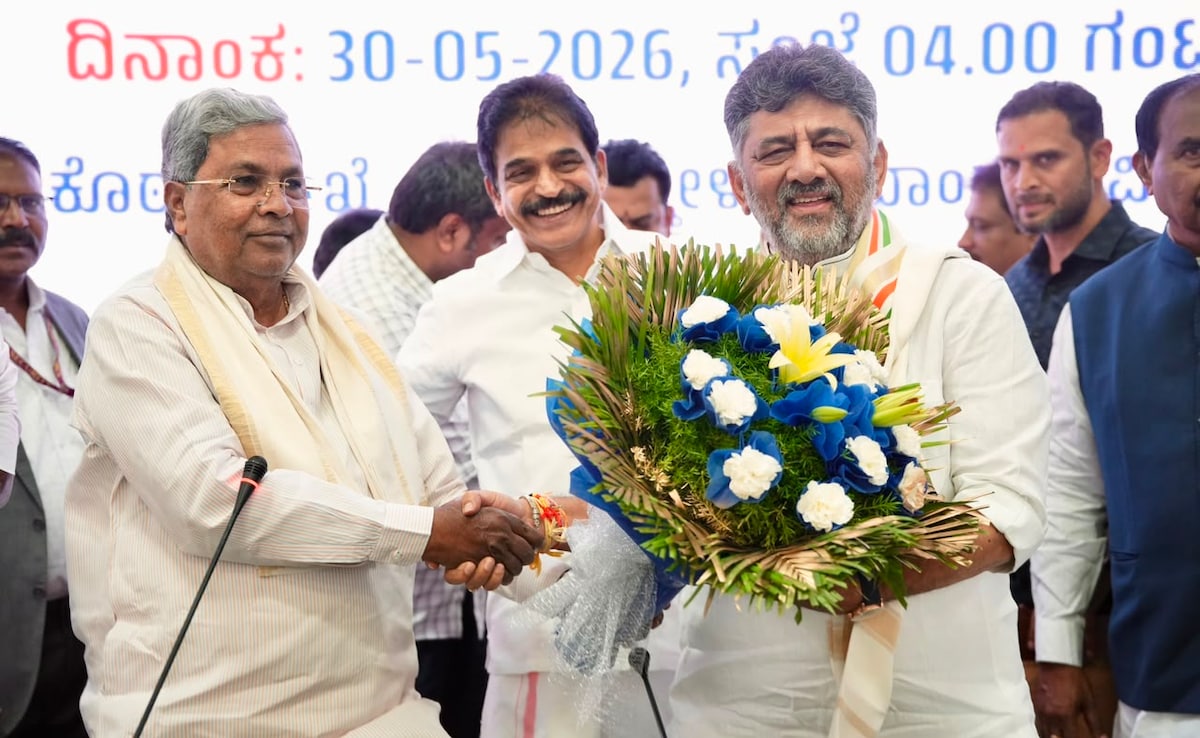 Karnataka Politics Live Updates: DK Shivakumar Meets Governor, Stakes Claim As Chief Minister